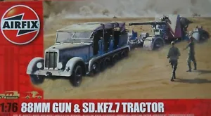88mm GUN & TRACTOR 1/76 Scale (Airfix 2303 NP) - Picture 1 of 1
