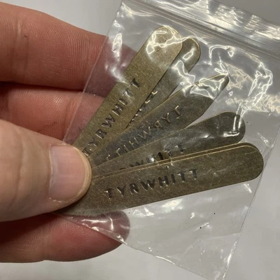 Charles Tyrwhitt Brass Collar Stays For Men’s Dress Shirt (6 Pack) 3 Pairs - Image 1 of 3