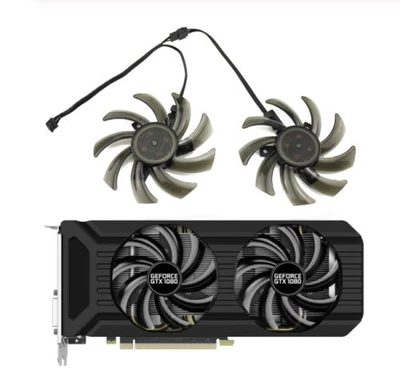 Pairs Fan For Palit GeForce GTX1060 GTX1080 GTX1070Ti 8G Dual GA91S2U GA91S2H - Image 1 of 4