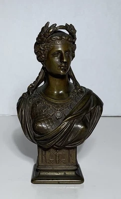 FRENCH BRONZE SCULPTURE THE REPUBLIC SIGNED AFTER T. DORIOT 19th Century - Image 1 of 4
