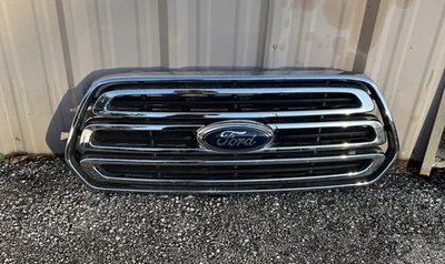 Ford Transit 150 250 350 2015 2016 2017 2018 2019 parrilla delantera cromada con emblema Foto 1 de 3