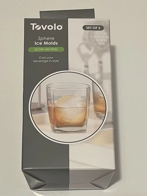 Tovolo 2.5” Slow Melting Sphere Ice Mold Set Of 2 80-9697 - Image 1 of 2