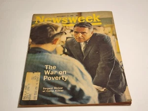 NEWSWEEK magazine SEPTEMBER 13 , 1965 The War on Poverty Sargent Shriver - Picture 1 of 7