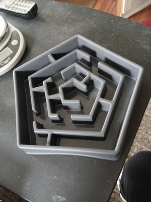 Boots & Barkley Slow Eat Maze Dog Bowl 4 Cup -Gray Slow Feeder Dog Dish Half Off - Image 1 of 2