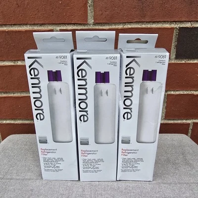 3 Pack 46-9081 469081 Genuine Kenmore® Refrigerator Replacement Water Filter OEM - Image 1 of 2