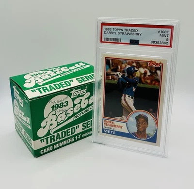 Juego negociado Topps 1983 con Strawberry RC PSA 9 como nuevo Hernandez Seaver Foto 1 de 4