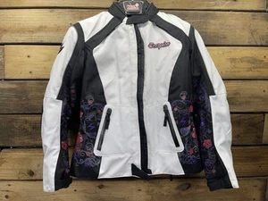 Women’s Scorpion EXO Darlia II Armored Motorcycle Jacket White & Black Sz Med - Picture 1 of 20