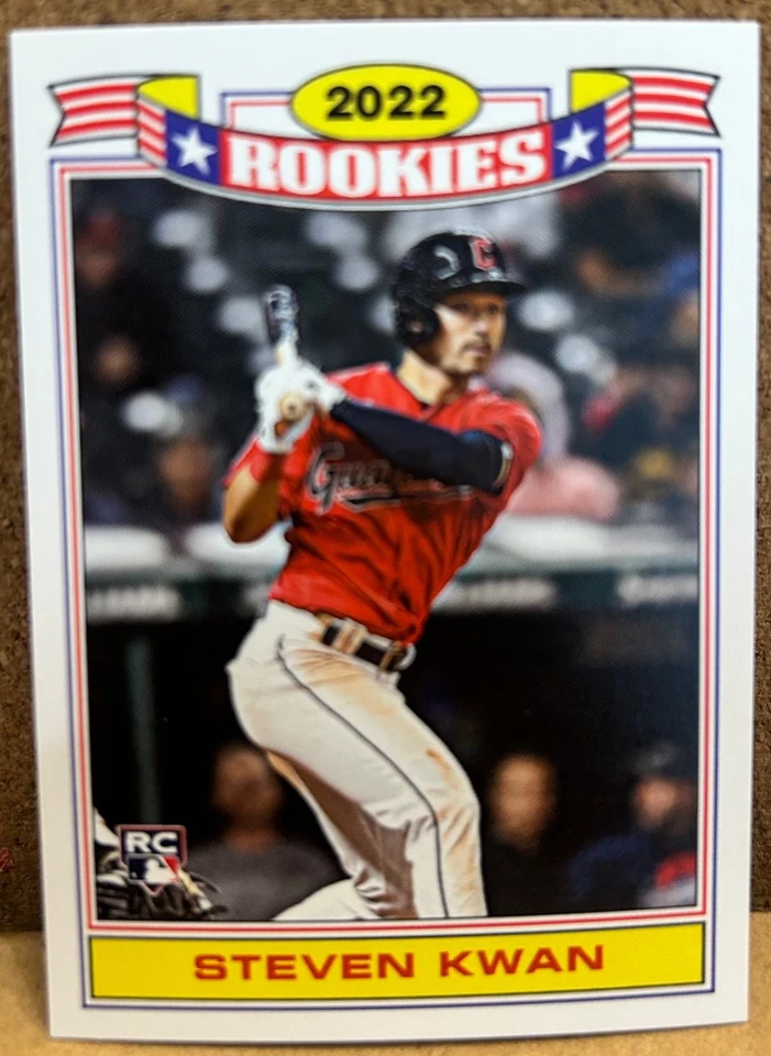 2022 Throwback Thurdsay 1991 Topps Glossy Rookie #153  Steven Kwan RC  Cleveland - Image 1 of 1