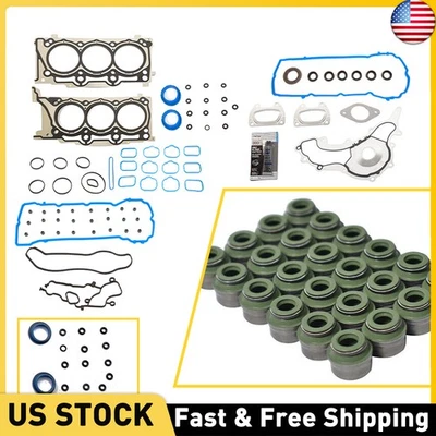 Juego de juntas de culata HS26541PT para Ram Chrysler Dodge Avenger Jeep 3,6 L DOHC VIN G Foto 1 de 4