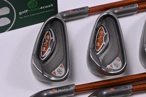 Ping G10 Irons / 5-PW / Orange Dot / Regular Flex Ping TFC 129 Shafts - Picture 1 of 7
