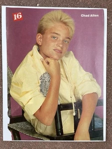 80s ACTOR YOUNG CHAD ALLEN TEEN 16  MAGAZINE CLIPPING Poster  - Picture 1 of 1