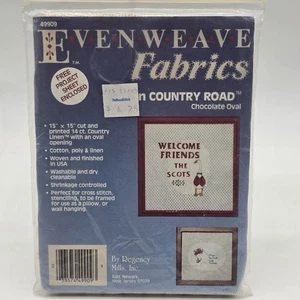 Evenweave Fabrics In Country Chocolate Oval Cross Stitch 49909 - Picture 1 of 8