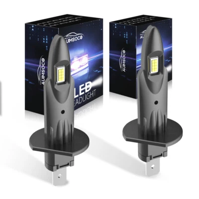 Kit de faros LED H1 bombillas haz alto bajo 10000K súper blanco 20000LM combo 2 Foto 1 de 4
