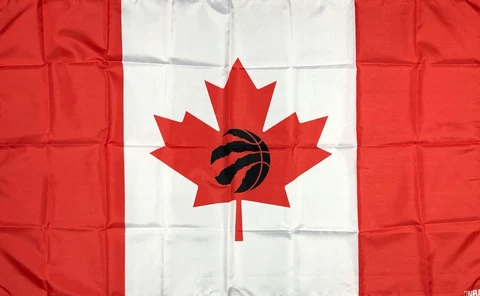 Toronto Raptors NBA Flag 3x5 ft Sports Red White Leaf Banner Man-Cave Garage Cover