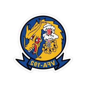 VFA 192 Golden Dragons (U.S. Navy) REVERSE PRINT Transparent STICKER - Picture 1 of 16