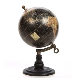 5" Geographic Globe, Black - Picture 1 of 7