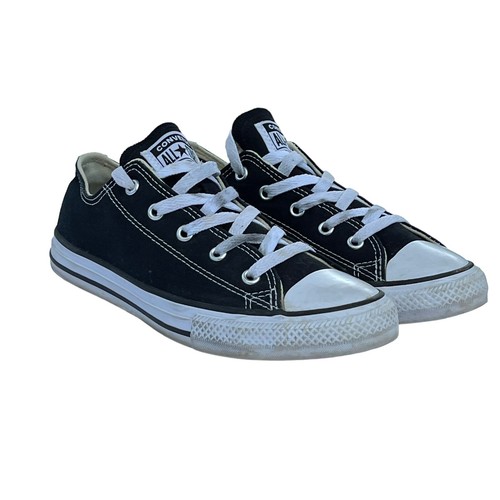 Converse All Star Chuck Taylor basse in tela nere giovanili 3J235 taglia 3
