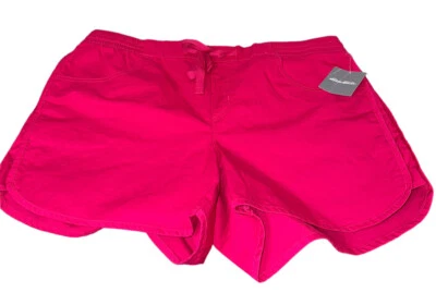 Pantalones Cortos Eddie Bauer Aspire Pull On Talla 14 Rosa Sangría Nuevos con Etiquetas Foto 1 de 4