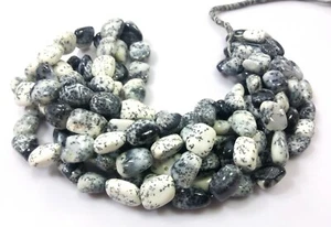 Dendrite Opal Nugget Smooth 8x10-11x16mm Gemstone Beads 18"Inch 1 Strand Natural - Picture 1 of 5