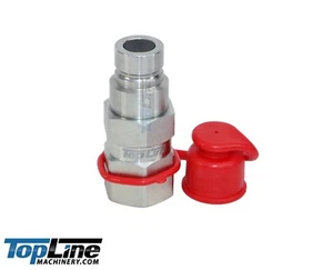 Enchufe acoplador hidráulico de conexión rápida de cara plana macho rosca TL21-M 5/8"" hilo SAE de 1/2 - Imagen 1 de 3