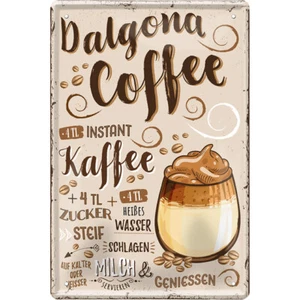Targa in latta ''Dalgona Coffee'' 20x30 cm - Foto 1 di 4
