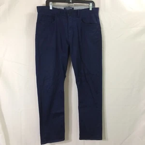 Calvin Klein Mens Jeans Navy Blue Lightweight Straight Leg Cotton Stretch 34x32 - Picture 1 of 4