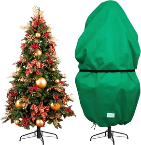 Upright Christmas Tree Storage Bag with Adjustable Straps, Xmas Tree Cover with - Picture 1 of 12
