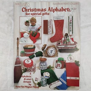 1983 Vtg Christmas Alphabets Gifts Needlepoint Cross Stitch Leisure Arts #260 - Picture 1 of 24