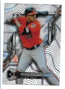 Manny Machado 2018 Topps High Tek Pattern 1 Waves Magma Diffractor #HT-MMA - Picture 1 of 2