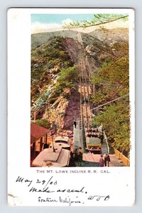 Postal California Mt Lowe CA Incline Railway 1903 publicada sin dividir atrás - Imagen 1 de 2