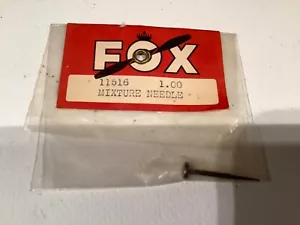 FOX #11516 LOW SPEED MIXTURE CONTROL NEEDLE FOR FOX ENGINE (NEW IN PACK) - Picture 1 of 2