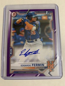 2021 Bowman Edgardo Fermin Bowman’s 1st New York Mets /250 Autograph