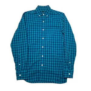 J. Crew Mens Shirt XS Check Gingham Cotton Green/Blue - Picture 1 of 6