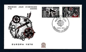 FRENCH ANDORRA - ANDORRA FRANCESE - 1976 - Europa. Artigianato - Picture 1 of 1