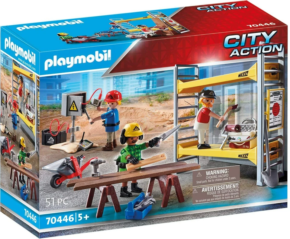 PLAYMOBIL City Action Baugerüst mit Handwerker Neu