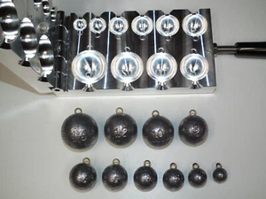 Saltwater Cannonball Sinker mold 1-16oz CNC Aluminum Fishing Cbal USA 3RD - Picture 1 of 4