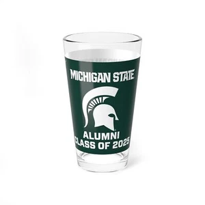 Michigan State Spartans ALUMNI CLASS OF (Choose Your Grad Year) Pint Glass - Picture 1 of 5