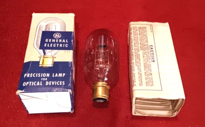 Lámpara de precisión General Electric para dispositivos ópticos 1000W - Bombilla T12 Filamento C13 Foto 1 de 4