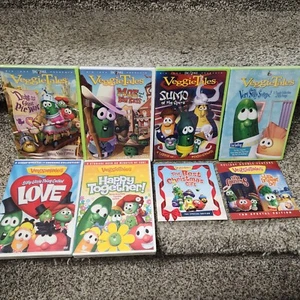 8 NEW SEALED VeggieTales DVD Lot Very Silly Songs Love Best Christmas Sumo Opera - Picture 1 of 9