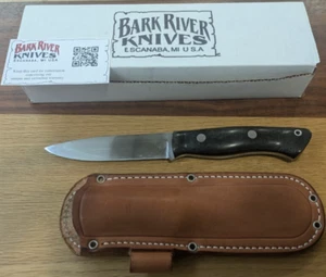 BARK RIVER knife Aurora CPM3V Black Canvas Micarta with box - Picture 1 of 6