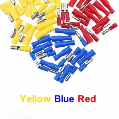 100X Assortment Electrical Bullet Female & Male Wire Crimp Connectors Terminals - Image 1 of 4
