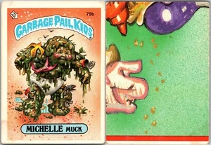 1985 Topps Garbage Pail Kids Series 2 Michelle Muck 79b Glossy LL GPK Card - Picture 1 of 1