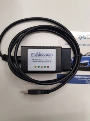 ELM 327 V 2.1 HIGH SPEED MODIFICATA PER MULTIECUSCAN senza software