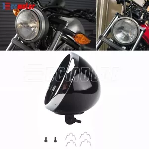 Universal Motorcycle 7" Head Light Lamp Bulb Bucket Housing for Harley Sportster - Picture 1 of 10