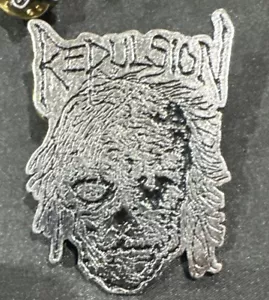 Repulsion Terrorizer logo pin badge ToxicHolocaust Confessor Blind Guardian Tank - Picture 1 of 7