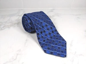 Mens BMW Blue & Navy Silk Business Tie - Picture 1 of 4