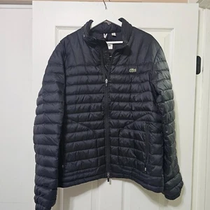 LACOSTE Puffer Quilted Lightweight Down Zip Jacket - Picture 1 of 12