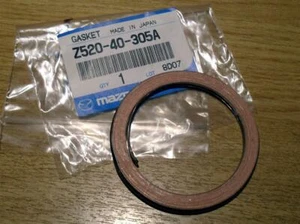 Gasket, exhaust downpipe cat & rear silencer, Mazda MX-5 mk2 mk2.5, MX5, Bongo - Picture 1 of 2