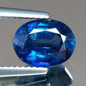 Piedras preciosas genuinas sueltas azul cachemira profundo ovaladas de 2,68 quilates 7x9 mm - Imagen 1 de 4