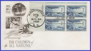 USA3 #1085 U/A ARTCRAFT FDC PB4 Edizione Bambini - Foto 1 di 1